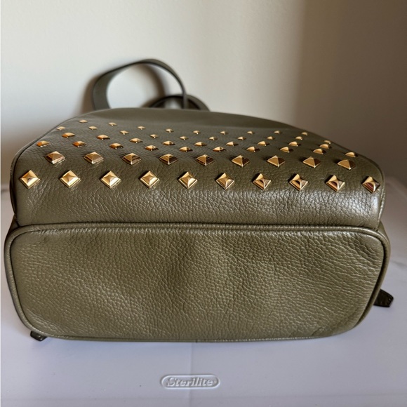 Michael Kors Abbey Medium Studded Leather Backpack